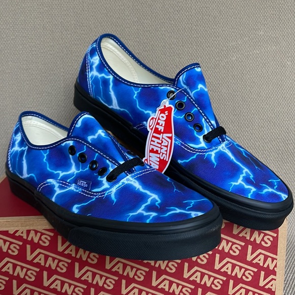 Vans Authentic Lightning Black / Blue MEN`S - Picture 6 of 16